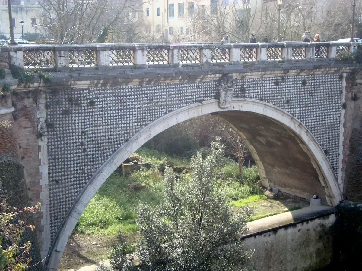 Ponte Gregoriano over the Aniene gorge in Tivoli on a day trip from Rome