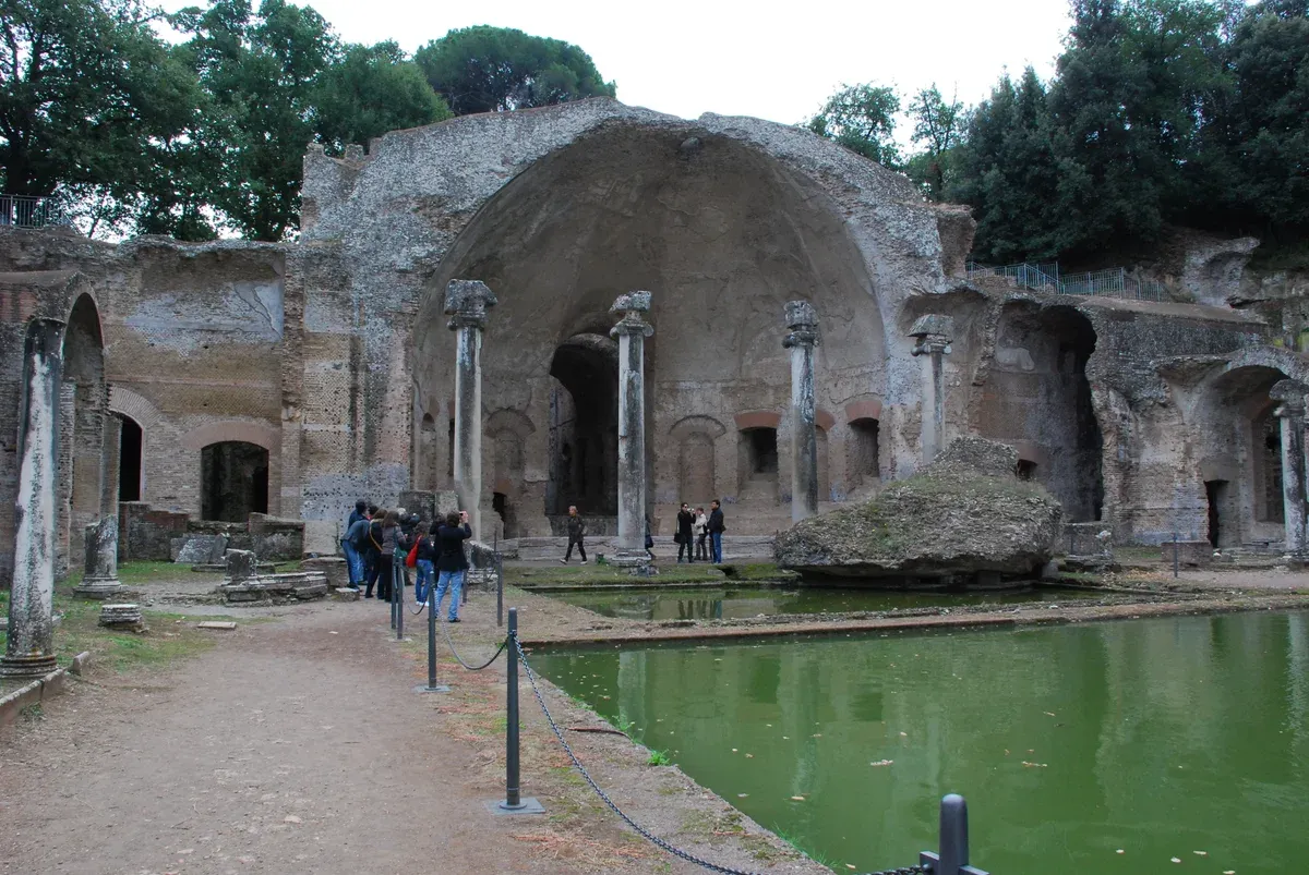 The Serapeum at the end of the Canopus pool, Hadrian's Villa on a trip from Rome to Tivoli