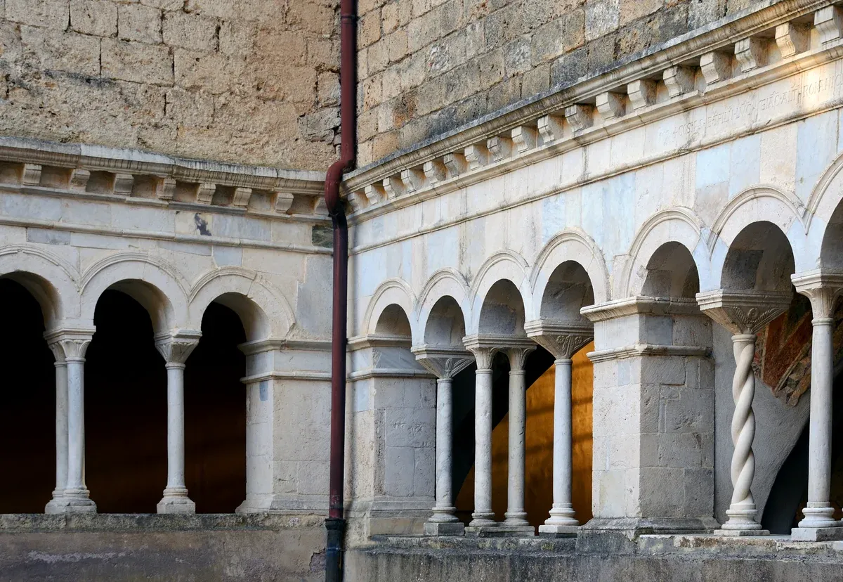 The cloister of Santa Scolastica at Subiaco on a 3-day trip from Rome to Tivoli
